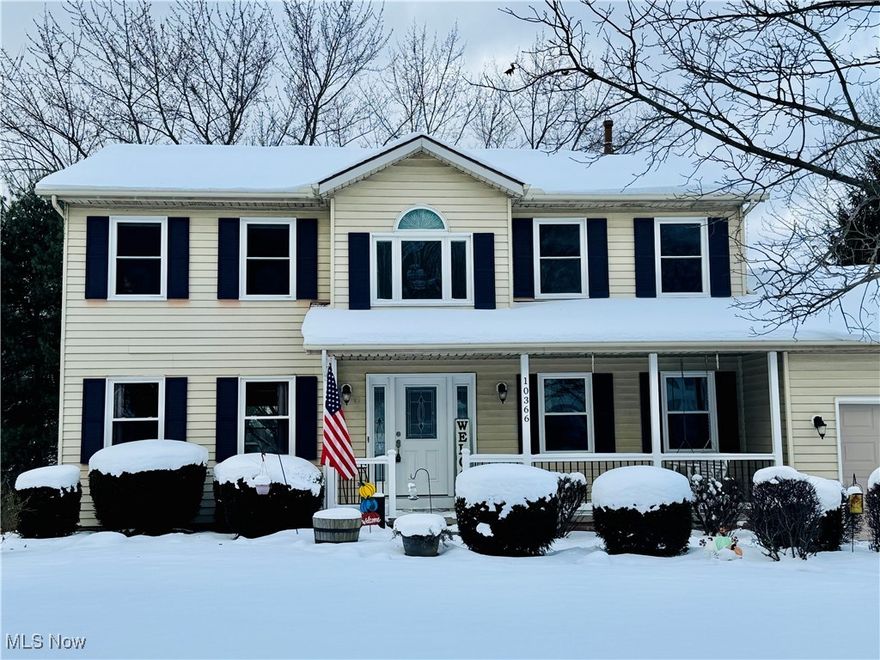 Stunning waterfront colonial in the heart of Twinsburg! This home is your private waterfront oasis! You are invited by the covered front porch that leads you directly into the large, open floorplan. On the first level, there is a large dining room and family room, with brand new carpet and paint leading into the large open-concept living area with gorgeous fireplace, bay window and gourmet kitchen! The kitchen is centered by the oversized granite peninsula, which allows for additional seating and entertaining. This part of the home then leads you to the piece de resistance- the four seasons room that looks over the back pond. You feel like you are on a constant vacation retreat, sitting in this room! Upstairs features all new carpet and paint in three guest bedrooms and full guest bathroom, in addition to the large primary suite with updated bathroom that has a walk-in tile shower with dual shower heads and dual vanities. In the freshly painted primary bedroom, there is new carpet and an additional office space that could be used also as a nursery or turned into a dream closet! In addition to all of this living space, there is an entire additional living space in the walkout lower level! There is an in-law suite with private entrance, kitchen, dining area, living area, bedroom and full bathroom!!! This home is perfect for YOU! Call TODAY for your private showing before it is gone!