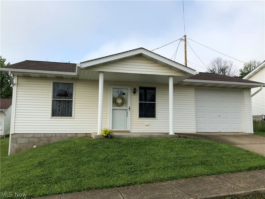 2 Bedroom ranch home built in 2005 with open concept kitchen/living room area. All kitchen appliances to stay (refrigerator, electric range, microwave). Stackable washer and dryer, located in laundry closet, will also stay. 8x10 back deck just off the sliding glass door. Vinyl privacy fence. Attached garage is 12'x24'. A fresh coat of paint and some new flooring will make this one new again. Oil and gas rights are leased with Antero; ownership in mineral interest will transfer to new owner.