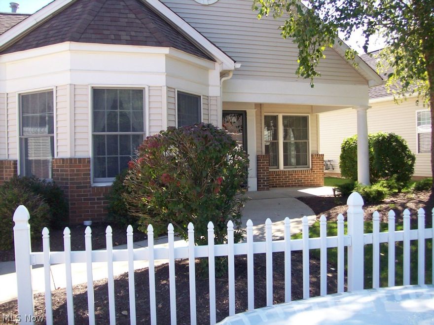 Over 55+ Community. Rare 2 Car Attached Garage On This 2 Bedroom, 2 Bath No Steps Ranch! Super Clean & Shows Like A Model! 9 ft.Ceilings, Open Floor Plan, Bay Window & Oak Cabinets In Kitchen With All Appliances. Newer Carpeting In Living Room. Main Bath Has Step-In Shower. Master Bath Has Dual Sinks & Tub/Shower Combination. Senior Friendly Wide Halls & Doorways, Raised Toilets, Lever Door Handles. One Year Old Furnace, Laundry Room With Washer & Dryer. Oversized 2 Car Garage Is Workshop Ready & 220 Line, Indoor Ramp Stays! Relaxing Front Porch & Rear Patio. Private Yard, Enjoy Social Activities, Rec Center, Park & Pond With Picturesque Serene Views. Enjoy The Lifestyle You Deserve!