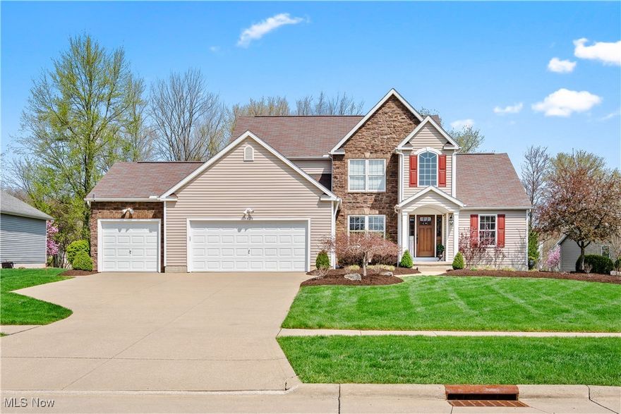 This gorgeous home seamlessly combines elegance with functionality. The kitchen has been recently remodeled with new cabinetry, gorgeous countertops, a stylish backsplash and a new state-of-the-art Bosch refrigerator. A first-floor master suite is a retreat unto itself, with a spacious en-suite bathroom offering both comfort and sophistication. Laundry is a breeze with the conveniently located first-floor laundry room. Your eyes will pop when you make your way to the basement, which boasts a spacious recreation room complete with stunning built-in cabinetry, perfect for keeping your space organized or displaying memorabilia. Adjacent to it, a luxurious and fully stocked theater room awaits, equipped with a bar and all of the theater seating, the projector and screen just begging to be used for entertaining anyone and everyone.  A full bathroom, a large home office, and abundant storage space for convenience round out this sensational basement. On the second floor you'll find three generously sized bedrooms, each with ample closets and a full bathroom. Outside, the backyard feels like a private sanctuary, with views of lush trees providing a peaceful backdrop. Whether hosting gatherings on the patio with its charming gazebo or simply enjoying a moment of quiet, this outdoor space is a dream. With its thoughtful updates and well-designed layout, this home offers both style and comfort. Call for your personal tour today! **Multiple offers. Seller has requested Highest and Best by 6pm Sunday 4/27.**