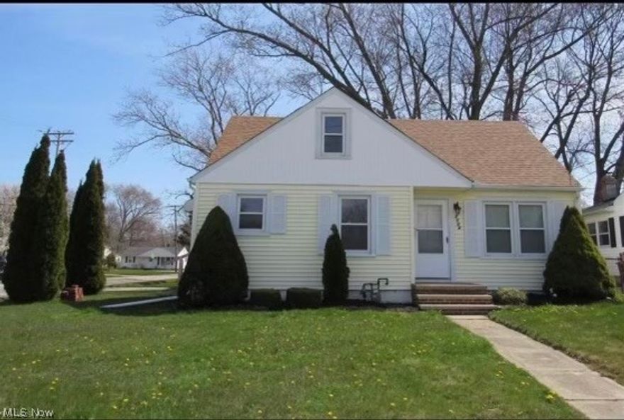 How soon can you move in to this recently updated corner lot cutie? New blinds, neutral colors and vinyl floor (2019) are the key ingredients in the kitchen which flows in to an area that offers a small space for a table before entering the living room. The bedrooms are ready for relaxing. One bedroom features space saving built in shelves. The bathroom features a closet that offers space for stackable storage or shelf unit, newer vinyl floor, toilet, vanity, sink and light fixture. Other improvements include new roof & eaves (Aug. 2019). Furnace/central air (around 2014/2015), new electric panel (2014/2015), and new light fixtures throughout (2019). Nice backyard with shed and driveway access on E. 30th Street. Convenient location less than 1 mile to Rt. 11, about 2 mi. to Bridge St., 2.5 mi. to Walnut Beach in Historic Ashtabula Harbor, less than 1.5 mi. to Ashtabula County Medical Center and less than 15 miles to other area attractions in the neighboring communities of Geneva-on-the