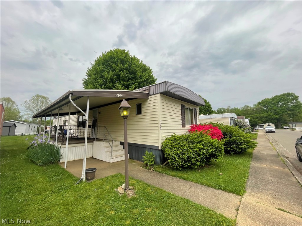 Mobile home in ShelMar Estates. This 3 bedroom, 2 bath home has an updated kitchen, furnace and central air. Open kitchen, living and dining. Split floor plan with master suite. Home currently has some repairs and will be selling as-is. Lot rent is $420/month and includes water/sewer/trash and meter fee. Subject to park approval. Current owner has a homestead exemption, possible taxes will be approx. $67.00/half without exemption. With a few repairs, this will make someone a very comfortable home. Flooring is very soft in between Master Bed/Bath. Broken pipe under home was fixed & insulation added. Flooring was not repaired. Use extreme caution when in Master bedroom.