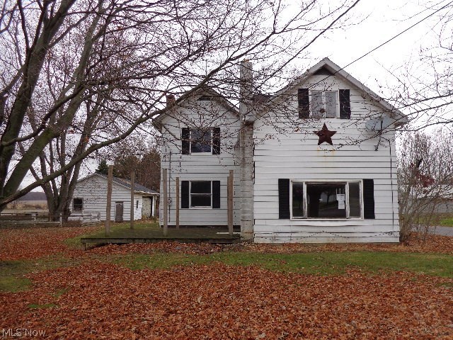 Case #412-515793: All properties sold “As-Is” without any guarantee or warranty by seller. This 110 year old farm house was remodeled in 1984 according to the auditor site. It sets on the corner of Firestone and Old Lincoln way. Nice deck on one side of the house with a coy pond. The living room has an area for a wood burner. Family room right off the living room which could be used as a dining room. The kitchen is spacious. Head up the stairs to the bedrooms and bathroom. The two car garage is large enough to put the garden tools and equipment in but still room enough for the cars. With just over an acre of land, at this price it won't last
