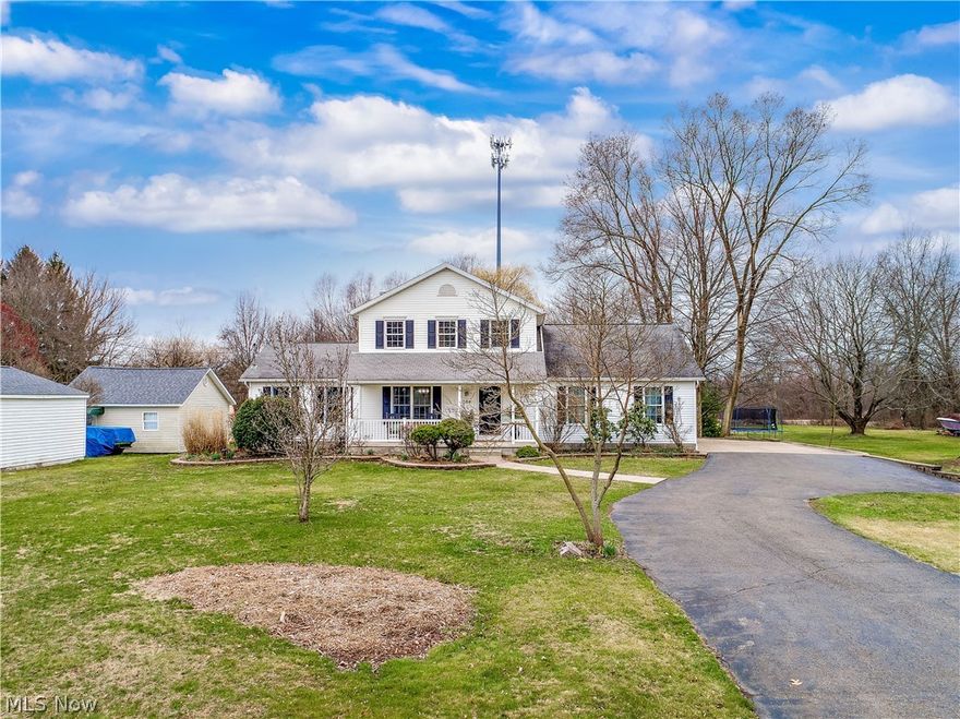 Finally, a 4-bedroom home with plenty of space, gorgeous, tasteful updates, and room to roam in New Franklin! You and your family will breathe a breath of fresh air the moment you walk through the front door. This home sits on a nearly ¾ of an acre lot and has been transformed from a dark reminder of 90s design faux pas, into a bright, elegant, visually pleasing open concept with all the right modern design choices. The wide open first floor is a crisp, clean, reminder that nearly everything is new, from the fresh paint over every inch to the vinyl floors that span the main floor, newly painted kitchen cabinetry and brand new countertops, new stainless appliances, new light fixtures and ceiling fans throughout, new doors and hardware, to the 3 completely renovated bathrooms, this home just feels right.  You’ll love the first-floor laundry/mud room off of the kitchen and adore the adjoining hall tree that boasts a bench made from a 500 yr. old tree and used as part of a cattle station i