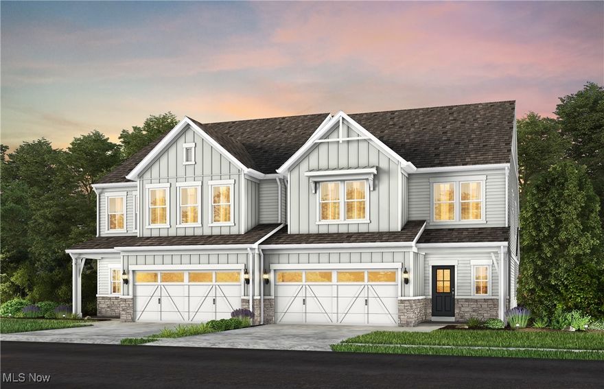 The charming Addley features a large owner’s suite & sunroom on the main level. Upstairs, you’ll find a loft, 2 additional bedrooms, and full bath for guests. This bright and airy 3-bedroom, 2.5-bathroom, 2 car garage, low maintenance townhome offers just over 2,800 square feet of luxury living! Enjoy cooking and entertaining in your gourmet kitchen with stainless steel appliances and quartz counter tops. The home has beautiful LVT flooring and 9’ ceilings throughout the kitchen, dining, and 12’ high ceiling in the gathering room. Enjoy this luxury, modern townhome with pool, tennis court, and clubhouse within an easy 5-minute walk.