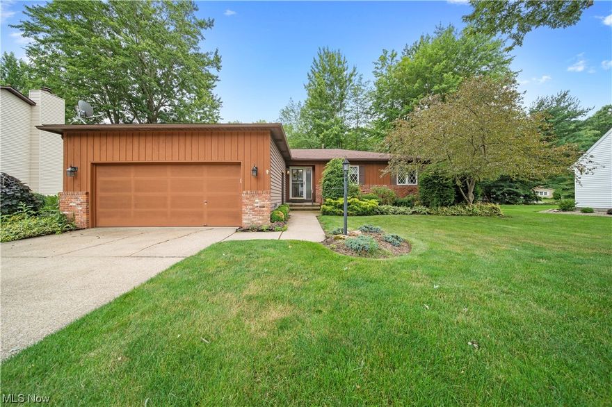 Welcome home to this beautiful ranch home in the sought Hidden Hollow subdivision.  Well maintained and cared for through the years, this home is sure to impress.  Large family room with a gas fireplace and built-in bookcases.  Living room features a bay window that lets in tons of natural light. Host family and friends in the spacious eat in kitchen, all appliances included.  The kitchen flows into the dining area, making it for entertaining family and friends. The first floor also features a laundry room and three good sized bedrooms, all with ample closet space.  The master bedroom does boast a full bathroom.  Retreat downstairs to the partially finished basement with vinyl flooring.  Enjoy the patio and peaceful setting on this 0.3 acre lot.  A great place to call home.