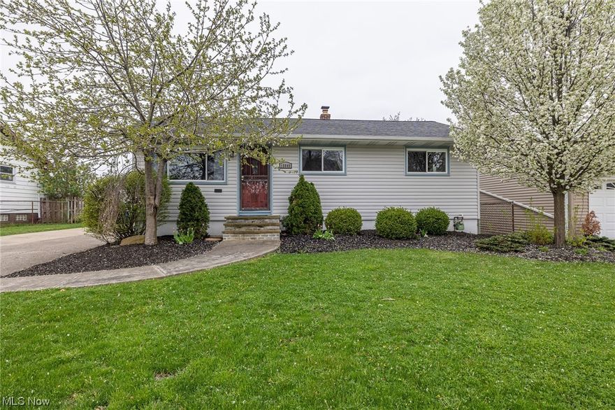 Welcome to this gorgeous ranch with a finished basement conveniently located in Brook Park. This home offers new carpeting in all 3 bedrooms on the main floor! The "Bonus" room (used as a bedroom) in the lower level, offers a full attached bath. Including plenty of recreational area space for tons of fun. All appliances stay with this home! Including the floating island in the kitchen. Interior doors recently replaced. Fresh paint! The above ground 24' pool has a new liner (2023) custom 3 tiered deck, to fit the pool and rating for a possible hot tub. Heater for pool stays, never been used. A/C appx 5 yrs old, Furnace appx 10 yrs old, Roof appx 12 yrs old, Extended Garage has an addition and measures 32 x23 for all your storage needs. Extended wider driveway. Call for a private showing.