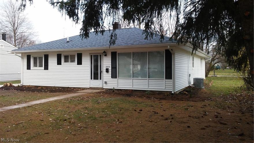 Completely renovated, spacious, move-in ready 4 bedroom, 2 full
bath ranch home. The stylish interior has been repainted a warm, neutral
color with gorgeous clean, white trim. New, very durable, high quality wood floors and carpet throughout! Remodeled eat-in kitchen with pantry, brand new GRANITE countertops, undermount sink and stainless appliances that are ready to be used for the very first time! Open floor plan to large, bright living room.  Beautiful master bedroom with en suite full bath as well as his and her closets. Shaded outdoor space with large shed and concrete patio. All electrical and plumbing have been completely redone! Brand new Central air and furnace! Some new vinyl replacement windows with storm windows for added insulation. Conveniently located in a very quiet neighborhood near Grindstone Elementary school (within walking distance), airport, university, stores, restaurants, 80 Turnpike, I-480 and I-71. Get a fully renovated home for a great price! Must see to b