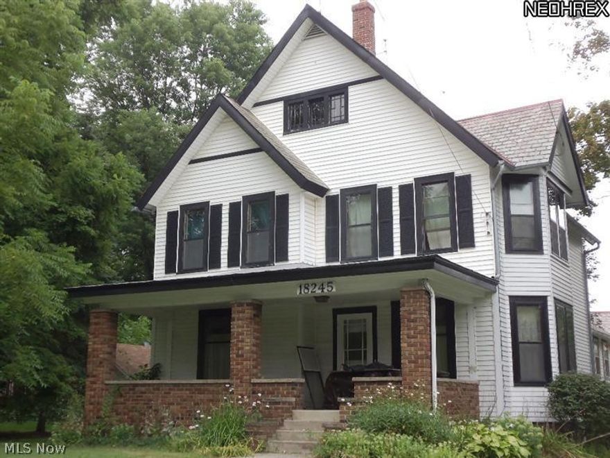 Century home with character and charm!  Updates include beautiful kitchen with vaulted ceiling, skylight patio doors to 2 tier deck.  Formal dining room, parlour, office and 1st floor laundry with full bath. Inviting front porch, 4 bedrooms and full basement.  Feels like home!