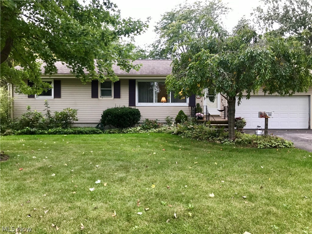 Beautiful corner lot in the Washington Park Subdivision of Amherst! This well maintained ranch home boats 3 bedrooms, full bath, living room and eat-in kitchen on the first floor. A two car garage is attached to the home. The backyard has a covered patio, beautiful flower beds and a shed. In the partially finished basement, you will find the utility room, plumbing for a full bath and space for storage or additional entertaining space!
