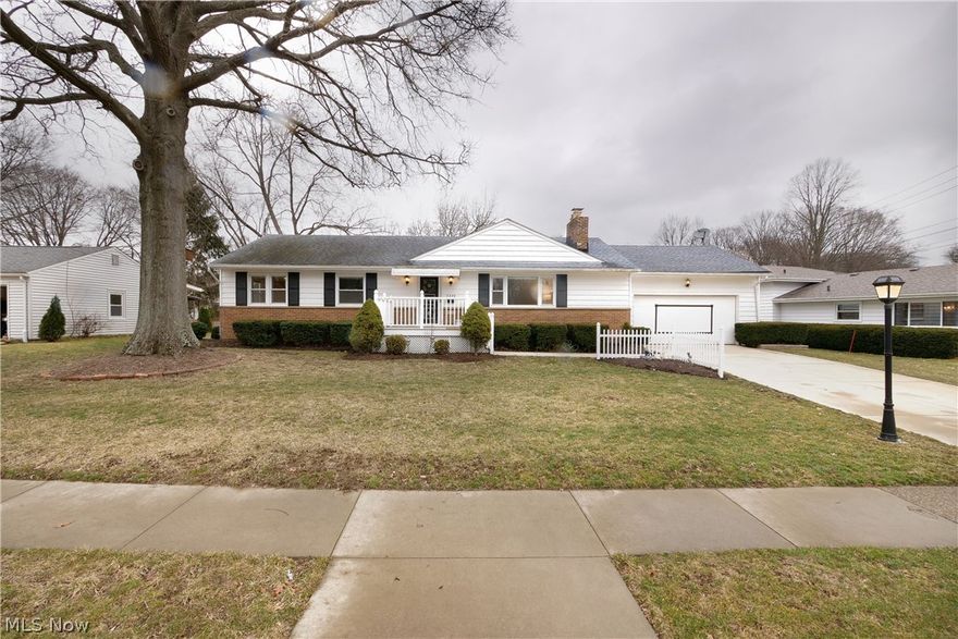 Whether you  are a first-time homebuyer or yearning for the convenience of 1-floor living, you MUST check out this gem in the heart of Fairlawn!  This home has been meticulously maintained, with new double-hung windows in 2013, roof in 2012, updated electrical including ceiling fans in master bedroom, kitchen & dinette.  Glass block windows were added in the basement, which also has a HUGE washtub by the laundry hookups.  For the crafter or tinkerer, a workbench and overhead work lights make a perfect space!  Basement is also partially finished with paneled ceiling & bar!  The kitchen offers electric cooktop & wall oven, and newer stainless steel fridge.  Stepping back off of the dinette is a morning room, leading to the deck and patio.  Enjoy the extra storage with your shed, added in 2014.  3 bedrooms all have hardwood floors and generous closet space - lights have been added to the closets so you can see what you have & stay organized!   The full bath offers a newer shower, countert