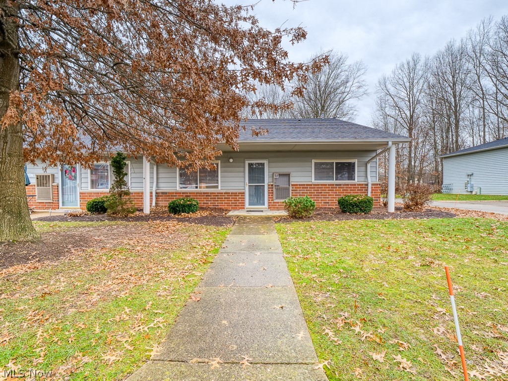 Tired of paying rent when you can have a lower monthly payment on your own home! Perfect opportunity for downsizing or investing. This 1 bedroom, 1 full bath, 806 square foot ranch style condo conveniently located in Olmsted Township. Virtually maintenance free living at an affordable cost. No water or sewer bills! No cutting grass or shoveling snow! This home features a large master bedroom with great closet space and an in-suite laundry. This end unit is move in ready and freshly painted in neutral tones with new carpeting throughout. Have peace of mind knowing that the furnace and air conditioning were new in 2021. The stove and hood are new and come with the condo along with the rest of the appliances. This property is near to Crocker Park shopping and 3 minutes from 480. No signs on the property.