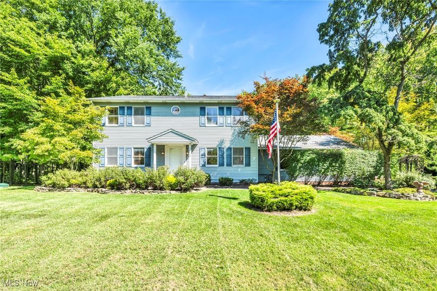 Tucked gracefully at the end of a stately, park-like front yard, this timeless colonial offers the rare combination of serene privacy and effortless charm—all set on 1.5 acres of tree-lined tranquility.
Step inside and feel the calm wash over you. Surrounded by nature, where the sounds of birdsong and rustling leaves replace the buzz of daily life, this home invites you to unwind. The backyard is a true sanctuary, complete with a peaceful pond featuring a waterfall, fountain, and vibrant Koi fish. Whether you're sipping coffee beneath the gazebo or strolling through the woods at the edge of the property, you're fully immersed in nature’s embrace.
Inside, the home continues to impress. With over 2,200 square feet of beautifully finished living space, every detail has been thoughtfully updated to suit today’s lifestyle. The main floor offers a private office, convenient laundry room, and a sun-drenched vaulted sunroom with panoramic views of your backyard oasis. Warm wood and ceramic floors flow throughout the home, anchoring spaces filled with charm and character.
The kitchen is both functional and refined—featuring granite countertops, stainless steel appliances, an island, and custom pot racks. It opens to a cozy living room centered around a wood-burning stove, the perfect gathering space during cooler months. Across the hall, a formal dining room sets the stage for elegant entertaining.
Upstairs, the recently updated bathrooms enhance the home’s move-in-ready appeal, while the finished lower level—nearly 475 additional sqft—offers a full bar, fireplace, and space to play, lounge, or host.
Major system updates have been made with peace of mind in mind, including newer water storage tank and well updates (2024), newer roof (approx. 8 years), AC (approx. 3 years), hot water tank (approx. 4 years), sunroom and deck (approx 4 years), and bathroom upgrades.
The current owners are ready to begin their next chapter—and this stunning retreat is ready for yours.