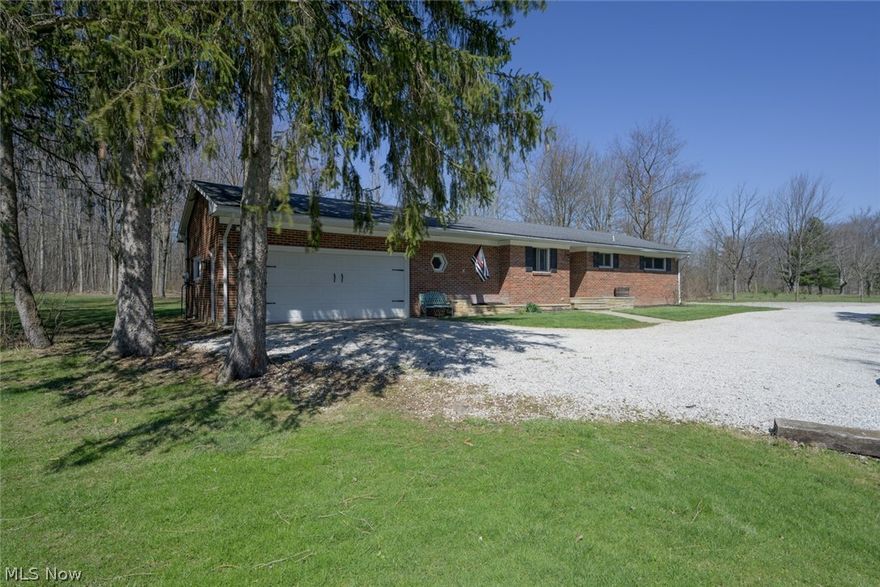 Welcome to this charming ranch-style brick home in Aurora. Built in 1962, this meticulously maintained and updated residence sits on a sprawling 1.91 acre lot, offering both space and privacy. As you step inside, you’re greeted by a spacious great room adorned with a cozy stone fireplace, perfect for gatherings and relaxation. The newer sliding glass door lets you walk out to the large deck and beautiful views of your peaceful yard. The adjacent kitchen boasts newer cabinetry and lighting, ample counter space and a breakfast bar making meal preparation a delight. The home features three comfortable bedrooms or a possible den. With each bedroom offering ample space and natural light, providing a peaceful retreat for any member of the household. Outside, the expansive yard offers endless possibilities for outdoor activities, from gardening to entertaining guests or simply enjoying the tranquil surroundings plus a large 34 x 26 outbuilding/barn with electric and large loft. The current owner has made many updates to the home including flooring, cabinets, updated bathrooms, LED lighting, hot water tank, back garage door, heated garage and painting throughout. Conveniently located just minutes away from St Rt 82 and Rt 306 this home provides easy access to shopping, dining, recreational amenities and easy freeway and turnpike access. With its desirable location, privacy and timeless charm, this home offers a truly wonderful living experience for its fortunate new owners.