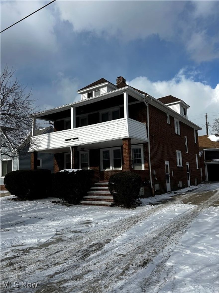 A great opportunity to own a cash flowing 3 unit in Cleveland! Separate heating and electric, the landlord pays water, sewer and trash. Vinyl replacement windows, glass block windows in the basement, new concrete in driveway (partial), new front steps and new roof, gutters and downspouts in 2024!