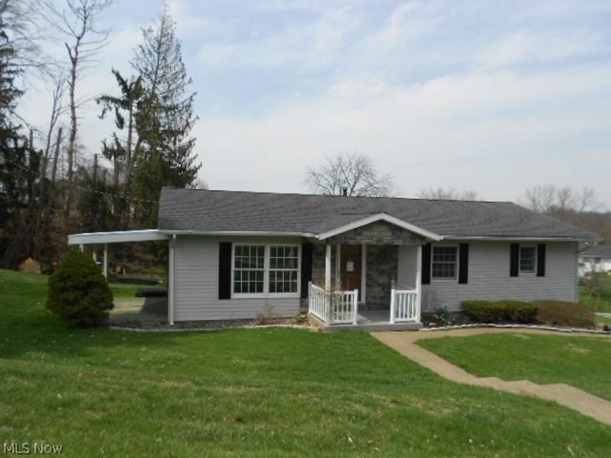 Home located on dead end street in Maysville School District.  Home features 3 bedrooms, 2 baths, full basement, 2 car attached garage , covered front porch, side porch & concrete back patio with mini pond