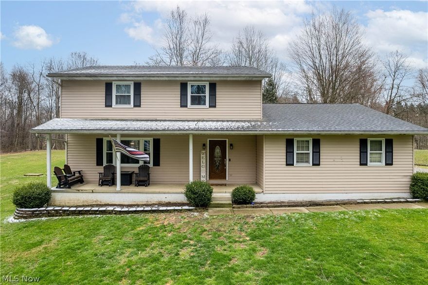 Enjoy living in your own private park, tucked away off the main road on a secluded 6 acre wooded lot. This house has the convenience of city water, extremely rare find with this much land, but has kept the original well water for exterior hoses and the barn. The large 30'40' barn has electric and water and there is also an attached 2 car garage on the home. This home boats over 2100 square feet of living space including 4 bedrooms, 2.5 bathrooms and a full basement. Recent updates in the last 10 years include roof, furnace, AC, windows and kitchen appliances. Call today for your personal tour!