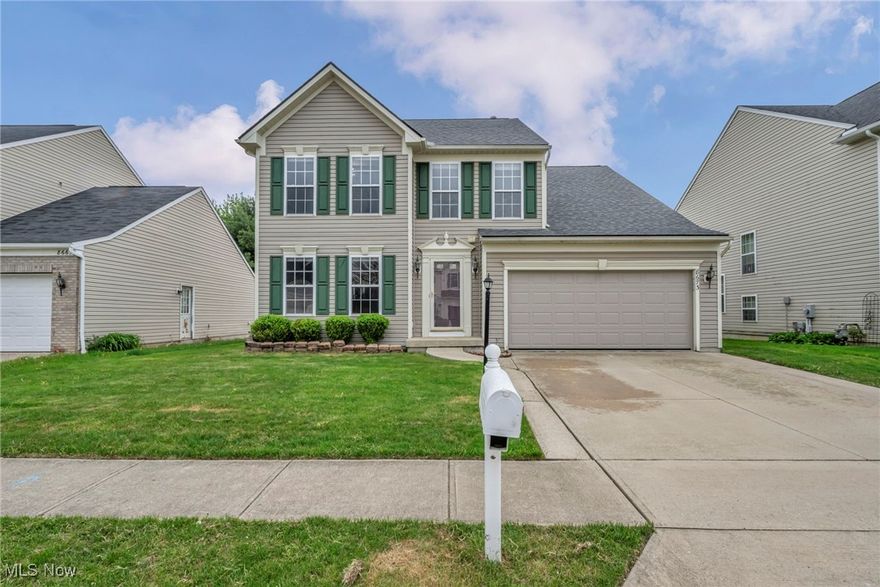 Welcome to this lovely, updated colonial in the sought after neighborhood of Westfield Park. Featuring 4 bedrooms, 2 full and 1 half bathrooms, this home is move in ready in a wonderful neighborhood.  As you enter you are welcomed with a bright, freshly painted interior.  The dining room is perfect for entertaining and flows right into the family room and open, updated kitchen.  The kitchen provides ample cabinet and counter space, an island, granite countertops, and sliders out to the large, private backyard. The laundry room is conveniently located on the first floor with a powder room and attached garage access nearby.  Upstairs are four large bedrooms including an owners' suite with a walk in closet and updated bathroom.  A second full bathroom is located off the hallway.  The finished basement provides an additional living space as well as option for another bedroom or office.  The basement also provides an abundance of storage space.  This well maintained home is in a prime location and neighborhood with walking trails, near the schools, community soccer fields, shopping, restaurants, and highways.  Many updates throughout including roof, kitchen, flooring, bathrooms, carpets, and more!