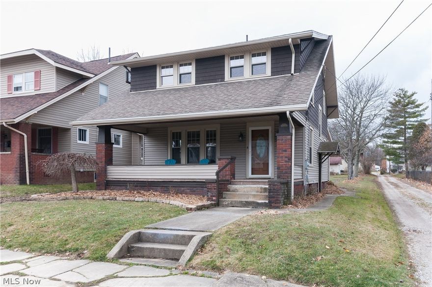 Meticulously renovated two story home, with 3 bedrooms, 2 bathrooms, and a first floor bonus room that could be used as an office.  This beautiful property is located within walking distance of Mount Union College, Alliance Country Club and Silver Park.  Nothing was overlooked in this beautiful home.  Throughout the home, you can find pristine original woodwork, large vintage moldings, and gorgeous refinished hardwood floors, both upper and lower.  Newer windows and oil rubbed bronze light fixtures update the home, and additional updates include new fixtures, vanities and shower surrounds in baths, as well as a newly installed furnace and water heater. Kitchen improvements include extra tall cabinetry, stainless steel appliances, including dishwasher and waterproof laminate flooring.  This property would make a wonderful family home or investment property.