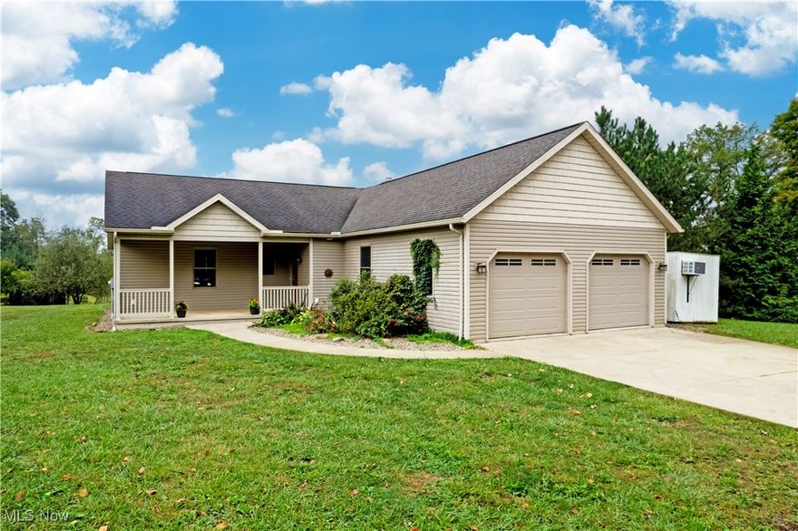 Welcome to this custom-built home by Weaver, completed in 2009, set on a breathtaking 10-acre property with panoramic southern views over a vibrant orchard filled with apple, pear, peach, and plum trees, as well as blueberry and American Cranberry bushes. The property features a mix of trees, open pastures, a brook, and a serene pond stocked with bluegill and bass, perfect for enjoying the best of rural living.
This spacious home offers 3-4 bedrooms and 3 full bathrooms, making it ideal for those who love to entertain. The main floor is designed with open-concept living in mind, featuring a beautifully integrated kitchen, dining, and living area flooded with natural light from south-facing windows that showcase views of the landscape. The owner’s suite and laundry room are conveniently located on the main floor, allowing for effortless single-floor living. A second bedroom and full bathroom are also on this level, while the walk-out lower level includes one or two additional bedrooms, a well-appointed third bathroom, and a cozy wood stove, providing extra warmth and ambiance.
This all-electric home is equipped with a geothermal HVAC system for maximum efficiency and comfort year-round. For convenience and peace of mind, the home is already wired for a plug in generator for when things go bump in the night. The property also includes a variety of functional outbuildings—a barn, chicken coop, goat barn, and a charming small clubhouse, offering ample opportunities for hobbies, farming, or additional storage. The orchard and gardens offer the chance to savor fresh fruit from your own trees, and the stocked pond provides a peaceful retreat for fishing and relaxation.
Combining luxury living with the tranquility of nature, this home is a rare find that offers a sustainable and serene lifestyle. Don’t miss the chance to own this slice of paradise—contact us today to schedule a private showing!