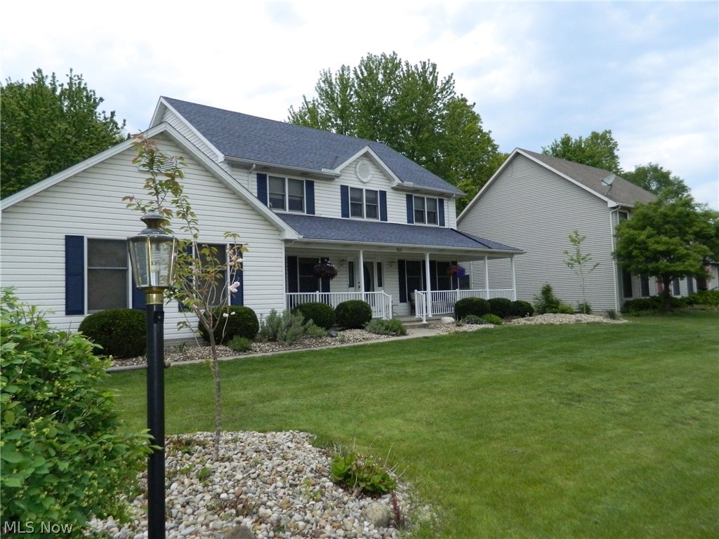 3 bedroom, 2.5 bath colonial with 3 car side load attached garage. Updates include new roof with tear-off in 2012, furnace & central air in 2014, stamped concrete patio in 2014, above ground pool in 2015, and dining room wood flooring installed in 2016. The kitchen was upgraded in 2016 with granite counter tops, new sink, new range top and the cabinets refinished. 2016 also saw new aluminum front porch railings. Also many new trees added in 2017. 1st floor bonus room is being used as a 4th bedroom for guests.