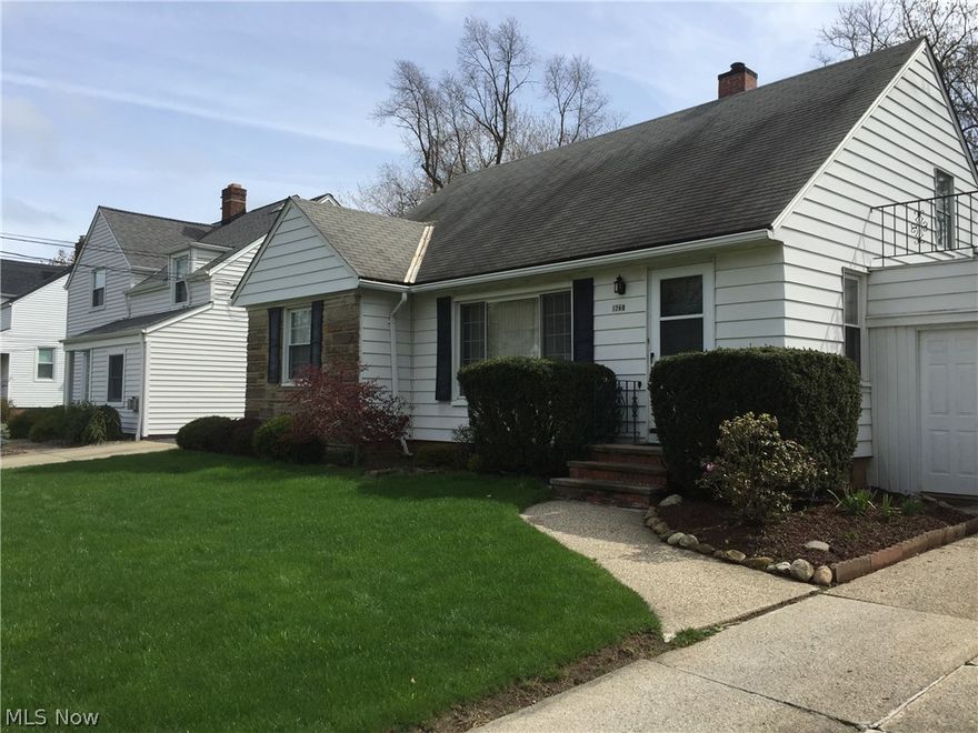 First Time Offered:   The Connors-Prengler Real Estate Group, is proud to present this one of a kind Cape Cod for sale, in scenic Lyndhurst, Ohio.  This home sits on a large manicured lot with an open backyard and a one of a kind large cherry blossom tree.  The first floor boast’s two large bedrooms, a gracious sized living room, dining room, with a full bath, and a screened-in-porch.  The second floor has a privacy bedroom with large closets and lots of natural light.  The oversized newly painted basement, has a washer and dryer, not to mention room enough to handle all of your storage needs.  Extras include: Nature Stone Flooring in the garage, new water heater, newer windows, and chimney.  This seller is highly motivated and any reasonable offer will be considered.