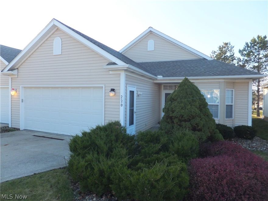 RANCH style condo located in The Village of Seven Hills, a 55+ community, this 2 bedroom, 2 bath home has a open, airy floor plan, features 9ft ceilings and true one floor living, large kitchen with bayed eating area with all appliances staying, L-shaped living and dining room with slider to patio, 2 car attached garage w/opener, the Village conveniently located close to shopping, dining, I-77, RTA & the outstanding Seven Hills rec center, make the move to better, easier living, call today