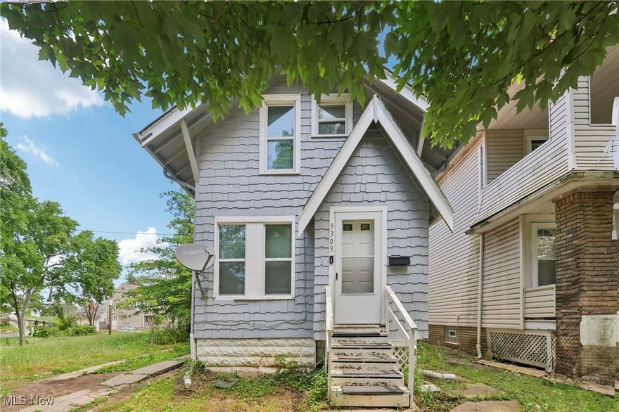 Professionally managed and ready for your vision, this VACANT 2-bedroom, 1-bath single-family Cape Cod home is located in the desirable West Park neighborhood. The main level offers a spacious living room and dining area that seamlessly connects to an open kitchen featuring a breakfast bar, granite countertops, ample cabinetry, and stainless steel appliances. Upstairs, you'll find two comfortable bedrooms and a full bath. The home also includes a full basement with glass block windows and a detached one-car garage. With just a few cosmetic updates, this property has great potential whether you're looking for a solid rental investment or a place to call home. It's conveniently located near Kamm’s Corners with easy access to I-90, Downtown Cleveland, Lakewood, and Gordon Square.