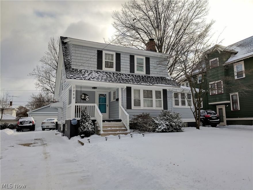 Updates Galore! A beautiful, well-maintained home in North Hill, on a tree-lined street just minutes from Cuyahoga Falls and downtown Akron. Exterior home and garage painted in 2017, new roof on the house (tear off) 2017,  AC (2015), completely remodeled kitchen with new appliances (2012), completely remodeled (and extended) bathroom (2016), first floor laundry room, and carpet throughout (2016) are just a few of the updates.  Enjoy large bedrooms with great closet space. Wood burning fireplace in the living room, which leads into a lovely window-lined office.   Plenty of storage in the basement.  Out back you will find a fenced in yard with a covered porch and patio. 2 car garage with a very long driveway, so no need to worry about parking. All that is left to do is move in!