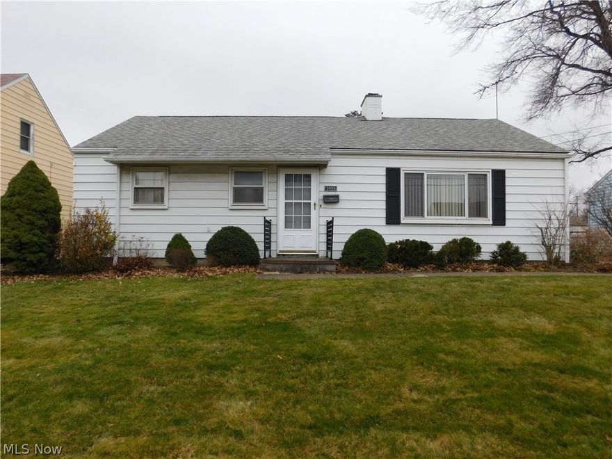 Cozy, well maintained ranch a bike ride to Ridge Park Square a short drive to downtown Cleveland.  This three BR ranch boasts a fully fenced back yard, a newer roof, and a spacious screened porch that spans the entire back of the house.  The home has been in the family since it was built and care for lovingly.  Easy to show.  Welcome Home!!