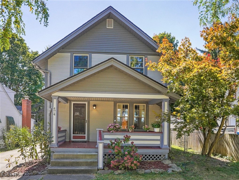 Charming 1918 Colonial in the Heart of Kent, Ohio!
Welcome to this beautifully maintained 3-bedroom colonial, where historic charm meets modern convenience. Located just steps from schools, the Portage Hike & Bike Trail, and only minutes from the Ohio Turnpike, you’ll also enjoy walkable access to downtown Kent’s restaurants, shops, and local events.
This home takes the worry out of ownership with major updates already complete: roof, windows, HVAC, plumbing, electrical, and appliances. The kitchen and main bath have been fully renovated with stunning finishes sure to impress, while the home retains its warmth with original details and beautiful handcrafted built-ins (included with the sale). The basement has been upgraded with Nature Stone flooring and an InSoFast® wall system specifically designed for basements, providing additional usable space.
Outdoor living shines here with a welcoming covered front porch, a spacious back deck, and a fully fenced back yard for pets, play, or entertaining. The heated garage, wired for 220 volts, offers an ideal setup for a workshop, hobbyist space, or extra storage. Thoughtful improvements continue outside with a re-routed drainage system using PVC tile and a replaced water line to the street.
This is a rare opportunity to own a move-in-ready century home that blends history, updates, handcrafted touches & an unbeatable location. Don't miss out on all the value that exists at 474 W. Grant Street, Kent!