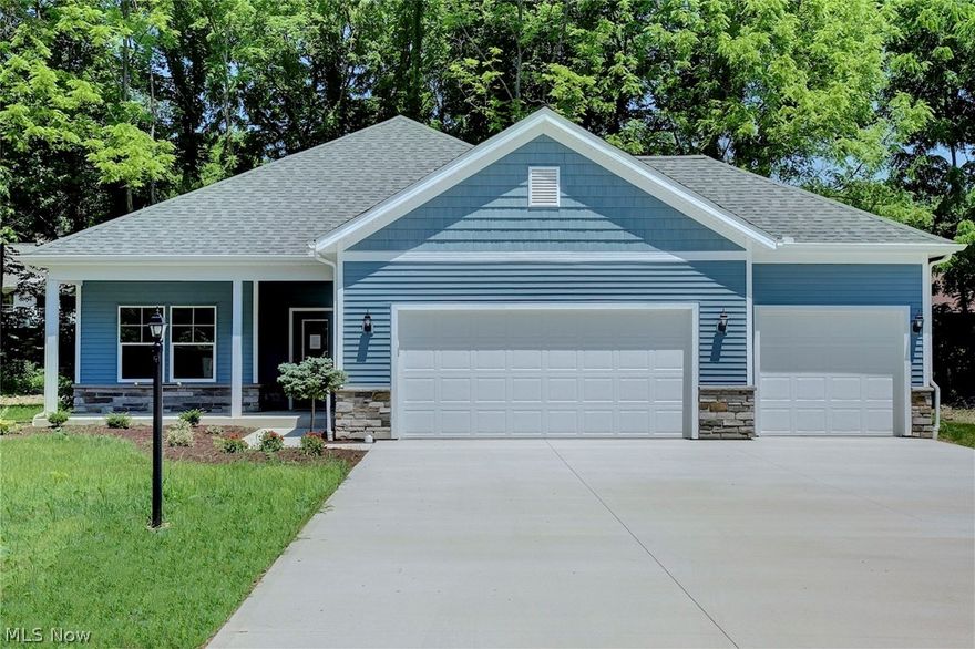 New Construction, Single Story Living in the Heart of Lake Erie Vacationland. This new home, finishing early Summer 2019 will be 2 bedrooms with a Den, 2 full baths, 3 car garage with nice appointments such as granite kitchen countertops and decorative flooring.  Enjoy your new home on a large lot with a fabulous price point on a private road!  Live the Catawba Vacation dream every day.  Still time to choose some upgrades with the Builder.