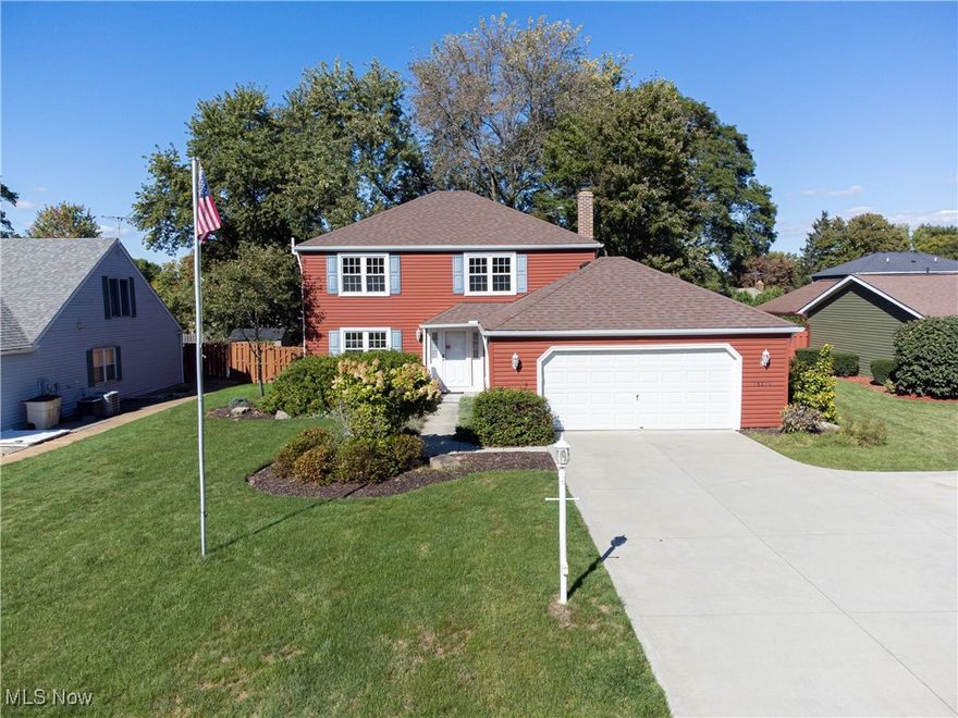 Welcome home to this lovely, well-maintained 3-bedroom, 2.5 bath Colonial in Stronsgville.  Once you enter the home, notice the fresh paint throughout.  The living room is off to your left & is open to the formal dining room.  The eat-in kitchen is at the back of the house & features ample cabinets & counterspace, plus all stainless steel appliances are included.  There are sliding glass doors off the eat-in area that lead to the deck & a fully fenced backyard.  The family room is open to the eat-in kitchen area, making it easy to entertain.  The family room features a wood-burning fireplace and has easy access to the half bath.  The second floor boasts 3 nicely-sized bedrooms, all with ample closets & new carpet throughout the upstairs.  The master bedroom has a full master bath with a walk-in closet & a walk-in shower.  The vanity has a granite countertop & a tile backsplash.  Completing the upstairs is another full bath.  The basement is unfinished & just waiting for you to make it into the perfect media room for your family.  The laundry is located in the basement & the washer & dryer are included.  There is also additional storage space.  Outside, enjoy the fully-fenced backyard with an above-ground pool, shed for your lawn tools & space to enjoy outdoor activities with your family.  This great home is move-in ready & just waiting for new homeowners.