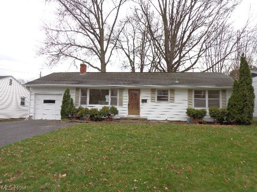 Case #412-627092: HUD Homes are sold AS-IS. Ask agent for details and instructions to place a bid. Welcome to this 3 bedroom 1 ½ bath Ranch home with central air and 1 car attached garage all situated on nearly a ¼ acre located on the North end of Wooster. The spacious living room leads into the dining room and kitchen. Walk down the hallway to the bedrooms and bathroom. Down in the basement is a family room. Also, there is a half bath that has been plumbed for a shower. The rest of the basement is the laundry area and utility room with lots of storage.  The house needs updated. Close to major roads and amenities. Come see for yourself.