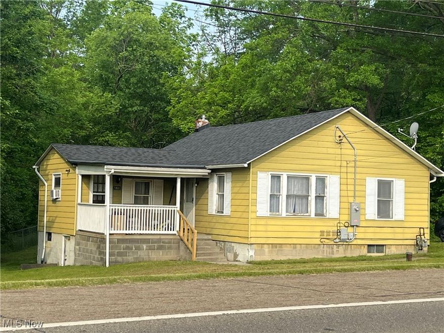 Have you been complaining that there are no good deals out there anymore?  Well... here it is!!!  This is a great 3 bedroom home, conveniently located right on Rt 14 just south of the Rt 5 and 59 interchange.  Just 5 minutes from West Branch State Park, 4 minutes to downtown Ravenna and 7 minutes to NEOMED!  Some huge updates include a new roof at the end of 2024, new water heater about a year and a half ago, new water lines April of this year, plus a new panel box, service line and GFCI outlets added in April too!  A new water softener system was just added about 2 years ago as well!  You are welcomed by a great covered front porch.  Inside you'll find a spacious eat-in kitchen with laminate flooring, lots of cabinets and appliances are included!  Down the hall is a full bathroom with durable vinyl flooring, granite topped vanity and walk-in shower with a new shower head.  The very large living room features an updated ceiling fan light, large front window and another entry door.  The wide open walk-out basement provides great space and opportunity.  The foundation does need some attention.  With a little transformation this will make a wonderful home or investment property!  Please call for more information or to schedule a showing today!