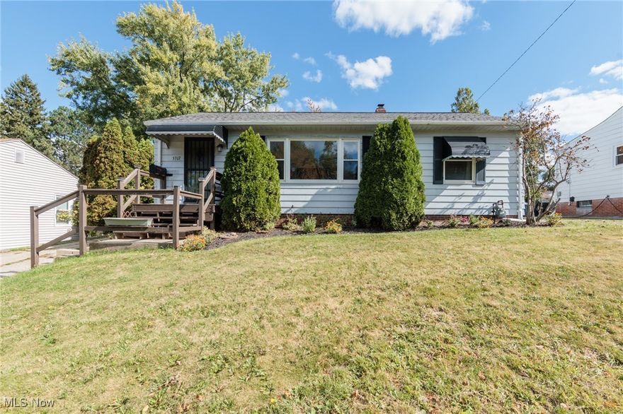 Discover the charm of single-story living in this delightful ranch home nestled in the highly sought-after Ridge Acres neighborhood of Willoughby. Upon entering find a welcoming floor plan that flows seamlessly throughout, showcasing beautiful hardwood floors across much of the main level that add warmth and timeless elegance to the home. The heart of the home features a stunning kitchen with vaulted ceilings that create an impressive sense of space and fill the room with natural light. This architectural detail elevates the everyday cooking and gathering experience, making it a true focal point of the home. Dining area the perfect amount of space in addition to the counter bar area seating. Three bedrooms and full main bathroom with bathtub. The full basement provides abundant additional space with a couple of versatile flex rooms—perfect for a home office, gym, craft room, media center, or whatever suits your lifestyle needs. Location couldn't be more ideal! Enjoy close proximity to downtown Willoughby's charming shops, restaurants, and entertainment, while also being conveniently near the hospital for added peace of mind. Rear yard with covered patio, deck area and much storage available with shed and detached garage. Ridge Acres is known for its peaceful streets, friendly community atmosphere, and prime location, offering the perfect blend of suburban tranquility and convenient access to everything you need. Whether you're looking to downsize, seeking accessibility, or simply appreciate the ease of ranch-style living with room to grow, this place presents an exceptional opportunity to call this desirable neighborhood home.