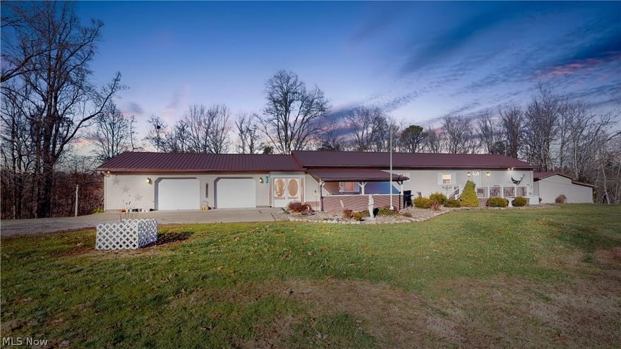 SELLER IS MOTIVATED to move this exceptionally maintained ranch built in 1999 sitting on 15 +/- acres.  Home offers free gas to both homes(per seller), whole house generator and security system.  Pull into the oversized heated garage, walk through the breezeway (screened in summer, closed in for winter) into the lovely home.  Plenty of places to sit in the summer or winter and watch the wildlife in the yard either from the closed in porch (great place to winter your house plants) or the swing and pergola in the back yard.  Outbuildings galore including a 16x12 heated wood shop, 10x16 storage building with concrete floor, 16x24 storage building with overhead garage door for mowers, 4 wheelers, etc.  The main house and all buildings have less than 2 year old roofs!  And wait, there is more......This site also has the original home built  in the 1880 era and added onto with much of the original woodwork still present.  Don't forget to check out the 3d virtual tour!  ***New septic system b