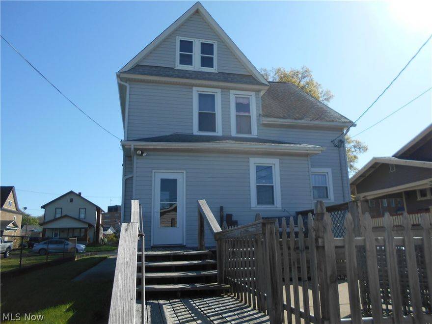 Great location---Great price. You will love this 3 bedroom, 2.5 bath home  that has a lot to offer. The vinyl sided 2 story home has replacement windows and a newer roof and newer seamless gutters .. There is a large deck and patio for entertaining and a 32x32 2.5  detached garage with a workshop area to keep tools and toys. The rooms are spacious and have beautiful natural oak woodwork with pocket doors separating the dining room and living room.  Two of the  upstairs  bedrooms have walk in closets and there is a full bath upstairs as well. The kitchen has an eat in section and all appliances stay with the home .The full basement has a laundry area and a family room and a full bath. the owners have lived in the home over 35 years and their pride of ownership is evident throughout the home. Don't wait to schedule your private showing for this move in ready home .