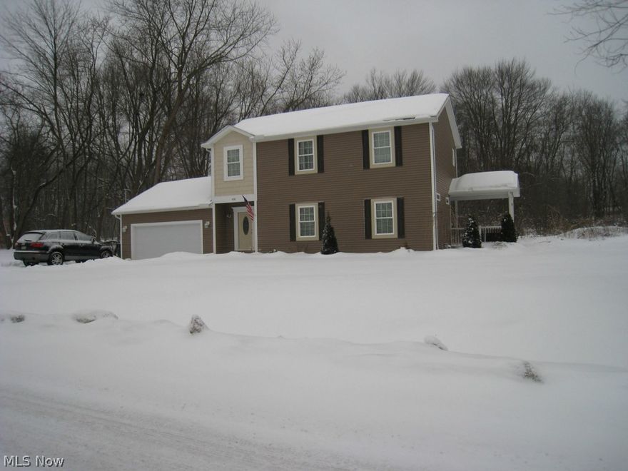 Newer Construction with great upgrades and features! 9 ft ceilings 1st floor, 18 inch tile in foyer, kitchen, bath, dining area and 1st flr laundry! KraftMaid Cabinets throughout w self-closing doors & drawers, kitchen w tile backsplash & crown molding. Cathedral ceiling in master suite, Energy Efficient Jeld-Wen windows (Low-e & argon gas), Oversized trim throughout 1st floor, 2x10 joists & 3/4 inch subfloor w 50 yr warranty. High Efficiency Furnace & A/C, Lifetime warranty dimensional shingles! Wide open great room floor plan, covered deck, 2 car attached garage and full basement. Gorgeous kitchen w stainless appliances including gas range. Cathedral master suite w walk in closet & spacious master bath w/ 2 sink vanity, 4 ft shower & tile floors. Main bath upstairs w/tons of storage, tile floors & shower/tub. Home sits on a wooded half acre lot. Top quality throughout.