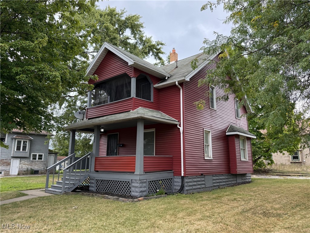 Updated 3 Bedroom, 2 Full Bath 2 Story Home with Full Basement, Balcony off the Master Bedroom, Walk in Closet, Kitchen with all Appliances, Dining room with Built-ins and Window seat. New Laminate flooring and newer electric.