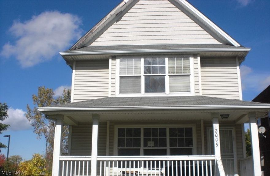 Great Opportunity with this Solid Cleveland Colonial!! Over 1380 sq ft of Living Space!! 3 Bedrooms and 1.5 Baths.  Spacious living room.  Modern Kitchen with an abundance of cabinetry and counter space along with an eat in area.  Formal Dining Room to entertain guests.  Plenty of storage in the full unfinished basement  2 Car detached garage; nice back yard.  Front porch to relax on during the warmer months.  Great area with lots of charm and character.  Close to all CLE has to offer, restaurants, shops, sports and night life.  Your future of owning your own home is just a few steps away!  Schedule your showing Today!!