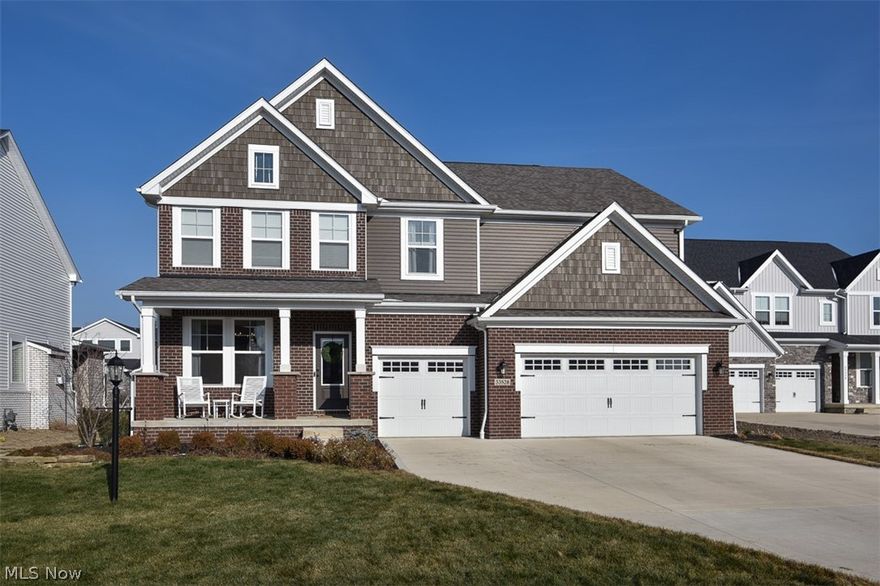 Amazing opportunity to skip the hassle of building NEW construction & move right into this less than 2 years young desirable Vanderburgh floor plan built by Drees Homes at Red Tail Golf Club. DreeSmart Energy & technology package w/ over 3,400 above grade sq ft living space complete w/a 1st floor den & 3 car garage is sure to please. Front porch welcomes you into the light filled formal dining room. Dream kitchen w/ 36’ cabinets, gas range w/ hood & double oven, large pantry, expansive quarts countertops, huge center island, & SS appliances. Open concept to the family room complete w/gorgeous crowned ceiling, gas fireplace w/ ceramic tile surround & mantle. Nice 1st floor powder room w/ huge hall closet & mud-room entry area complete the main level. Upstairs is a generous bonus/flex space perfect for a play/game area or media/entertainment room. Impressive Master bedroom complete w/ his & hers walk-in custom closets dual vanity w/quartz countertop, soaking tub & upgraded tiled shower.