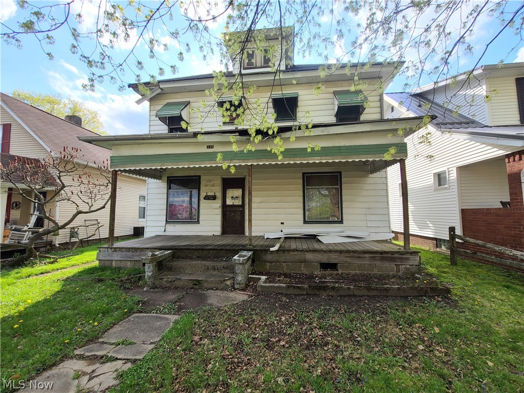Attention investors! Check out this two story home with large level back yard in Coshocton. This home has new electric service coming in and new metal roof over garage & back porch. This property sells as is. Call today for a time to view this home.