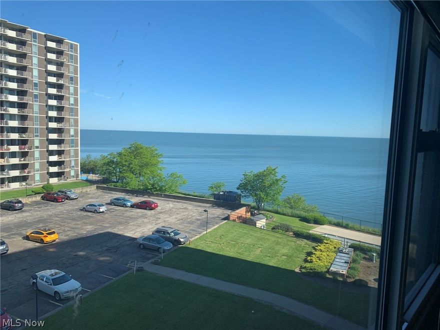 Welcome to this cozy 2 bedroom Condo with views of the lake. Enjoy a maintenance free life style with all utilities and assigned parking space in the heated underground garage. Lots of amenities: exercise room, party room, roof top deck, in-ground pool overlooking Lake Erie, picnic area with grill, large laundry in lower level and a full service café with a Lake view. Front desk is open 6 days a week. Book your showing today and check out this beautiful condo on Lakewood's Gold Coast! Won't last at this price!