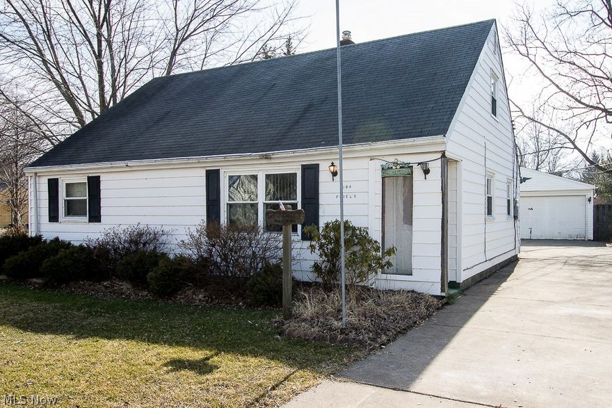 Spacious 4 bedroom bungalow situated on a double lot.  This home features a first floor master bedroom with ample amount of closet space.  The eat-in kitchen has updated flooring which includes a pantry along with access to the back patio.  First floor bedrooms and living area have original hardwood flooring under carpets. 2nd floor features 2 large bedroom areas along with additional storage areas. This home is in need of some TLC but the possibilities are endless.  Some improvements include a newer furnace and hot water tank.  House is being Sold as an "AS IS"