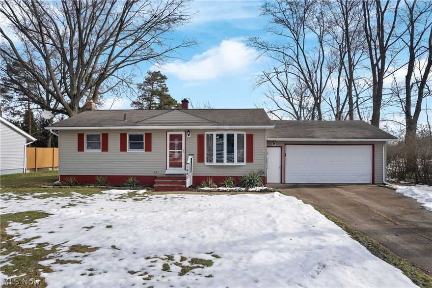 Welcome to 1445 Andrea Dr in Brunswick, Ohio! This 3-bedroom, 1-bath ranch offers comfortable one-floor living in a quiet neighborhood with a spacious 0.42-acre lot. Step inside to a bright living room filled with natural morning light, creating a warm space for relaxing or gathering with family. The layout flows easily into the kitchen, offering practical space for daily meals and everyday living.

Down the hall, you’ll find three well-sized bedrooms and a full bathroom, providing simple and functional living. This home offers classic ranch style with easy maintenance and flexible spaces to fit your needs. The large backyard offers ample space for outdoor activities, gardening, or simply enjoying peaceful evenings.

Conveniently located near local parks, shopping, schools, and with quick access to I-71 for an easy commute to Cleveland and the surrounding areas.

Schedule your private showing today or contact the listing agent for more details!