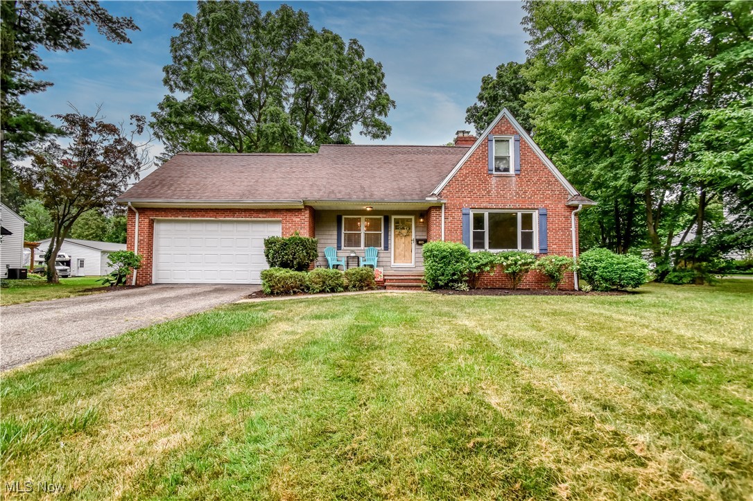 If you are looking for an area where people walk, ride their bikes, and have large yards, where you have privacy but are close to everything Mentor has to offer. This one's for you. This home has an amazing floor plan. Large eat-in kitchen with all appliances, featuring an amazing amount of upgraded cabinets and granite counters. The living room has a stone fireplace, a large window, and overlooks the dining room with built-in corner cabinets. Wood flooring, 1st floor laundry room, finished basement with a fireplace. Upstairs there are 4 bedrooms. The master was a bonus room and has its bathroom and a large closet. Atic storage , charm galore on a large half-acre lot. Attached garage, sunroom behind the garage. So much home in a perfect location. Come see this one. You will not be disappointed.