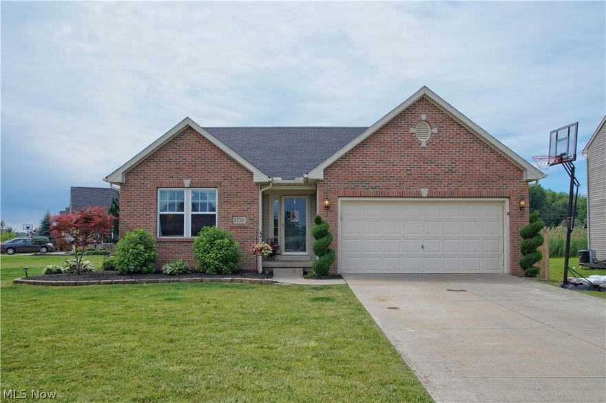 Welcome to this meticulously maintained Ranch on over .2 of an acre property located in the desirable Heisley Park community featuring Riverside School District! This spacious home features a finished basement with rough-in plumbing, 3 bedrooms, 2 full bathrooms, an Owners Suite with a walk-in closet and on-suite bath featuring tiled shower and granite counter tops, an upgraded eat-in kitchen with Cherry wood cabinets, spacious family room with vaulted ceilings, first floor laundry room,  a 2-car attached garage, and a bi-level deck with a gazebo.  Since moving in, the owners have spent thousands of dollars on home improvements making it in the condition it is today. Updates include, but are not limited to: installed full brick on the front of the house, added landscaping, built a bi-level deck, replaced carpet in family room, master bedroom, and stairs leading to basement, finished the basement, remodeled master bathroom, replaced dishwasher, installed ceiling fans in family room and