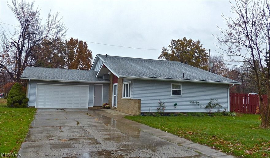 Brick and Vinyl split level located in convenient location to Rt. 2, schools and shopping. Vaulted & ceramic foyer entry, oak doors, Open style volume ceiling living room with blind enclosed patio doors, laminate in formal dining, oak eat in kitchen with stainless appliances, abundant counter space and ceramic flooring, LL family room with brick fireplace with WB heat insert, natural light and ceiling fan, 4th bedroom, Full bath, laundry room with washer, dryer and tub plus garage access to 2 car heated garage with storage above, 3 bedrooms upstairs with a full bath (granite vanity plus easy-care surround in tub, nice size patio with privacy fencing, storage shed,  Central air, attic fan, Per owner: New garage door, new windows, new sump pump, new carpeting.  Freshly painted plus newer roof.  12 month home warranty, Immediate occupancy