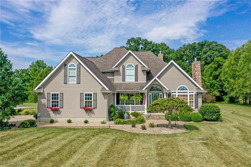 Stunning, meticulously cared for, 2 story home located in Shelby. This home features over 2700 square feet of space, including 4 upstairs bedrooms and a full bath. On the main level you will find a spacious primary bedroom complete with an en suite and walk-in closet. An open concept floor plan allows plenty of space to host family gatherings and the private den is perfect for working at home. Main level also features a mudroom, as well as an enclosed porch to enjoy your morning coffee.  Your entertaining can continue to the partially finished basement complete with a wet bar. Outside you will enjoy the fire pit and stocked pond. The 60x40 outbuilding will house all of your outdoor equipment with ease. Too many updates to list! Call today to schedule your showing!